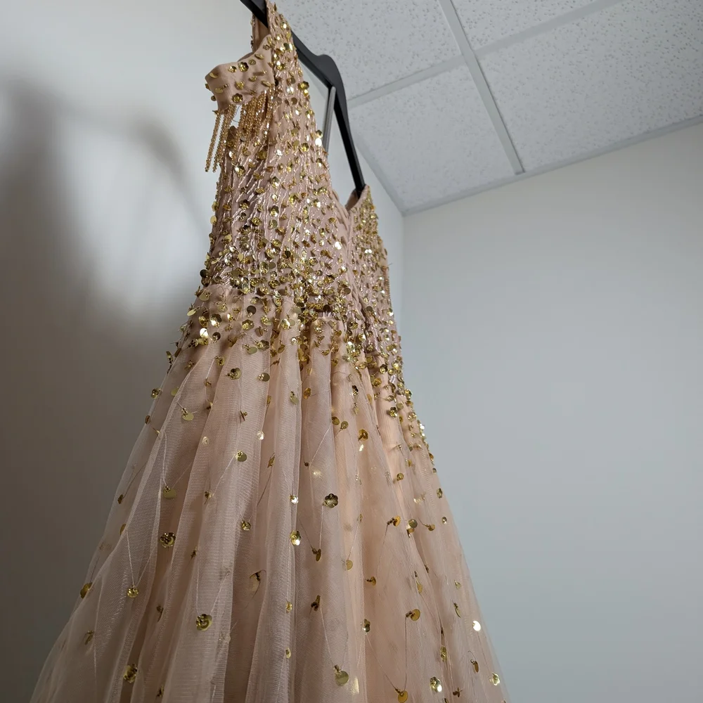 Sequin Embellished Evening Gown - Picture 9 of 13